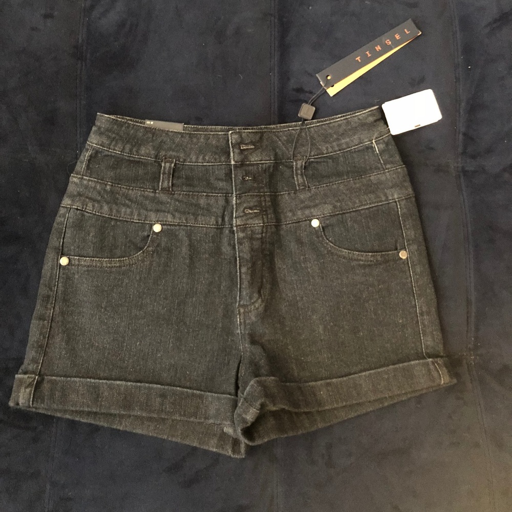 Tinsel dark denim jean shorts, TAGS ON, never worn